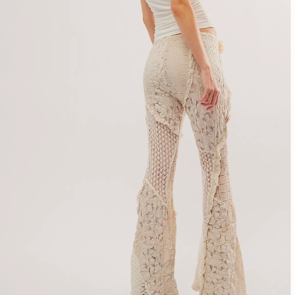 NWT Free People Soft Shock Patchwork Flare Pants - Picture 3 of 6